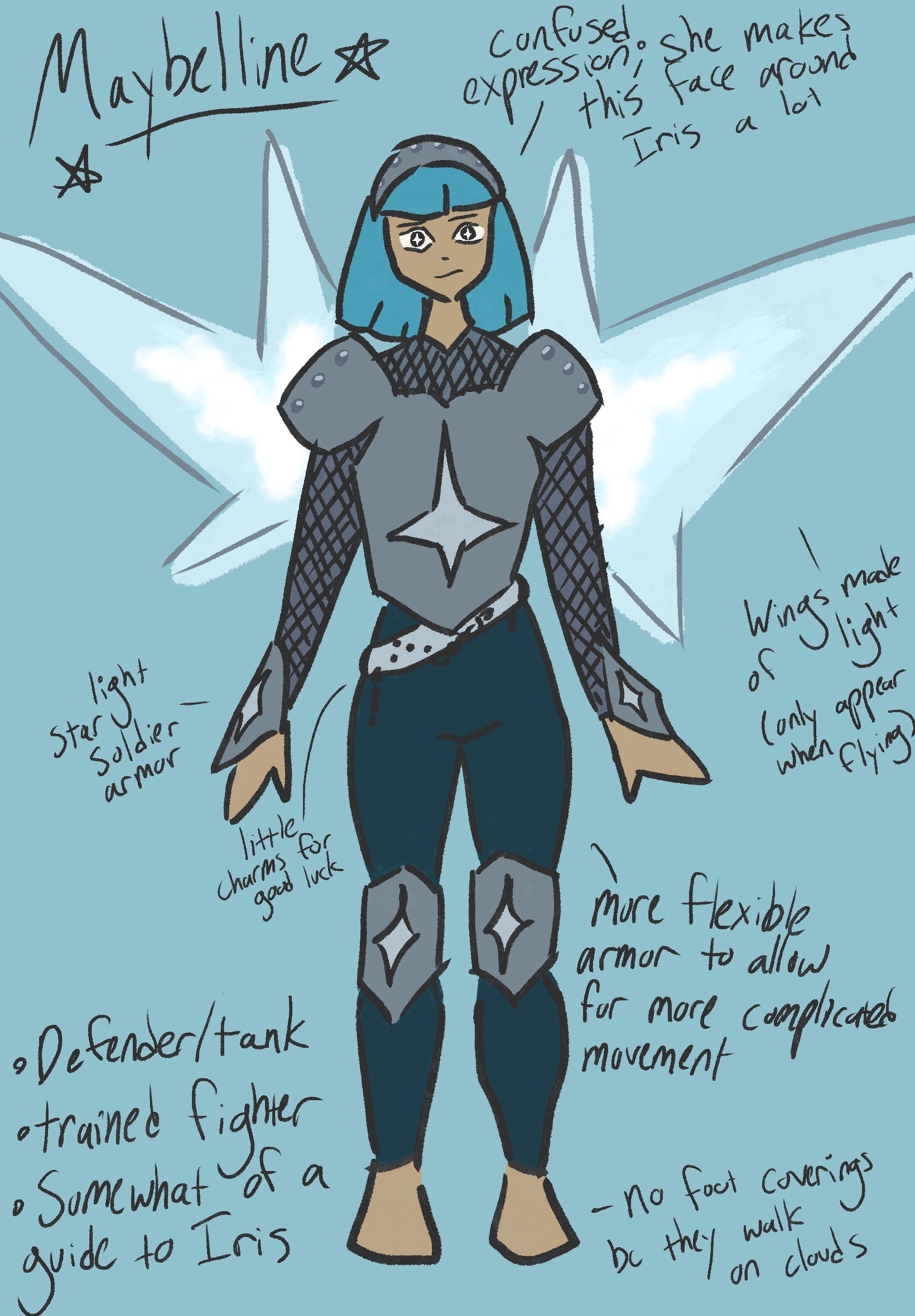 concept art of the character Maybelline